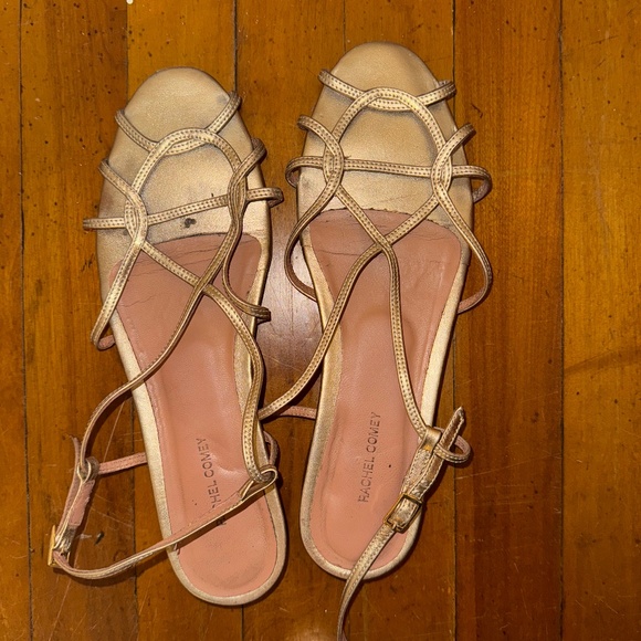 Rachel Comey gold flat sandals - Picture 1 of 4